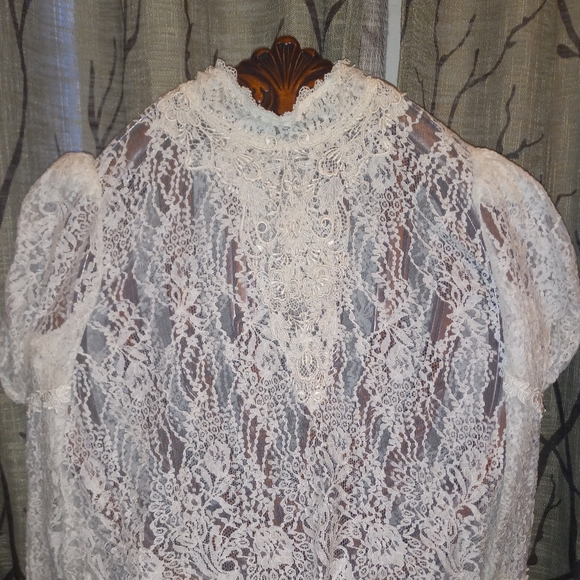The Lady Ashley Collection Tops - Vintage Lace Blouse